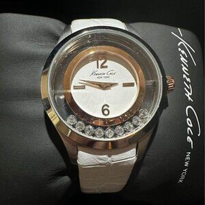 Kenneth Cole White leather watch
